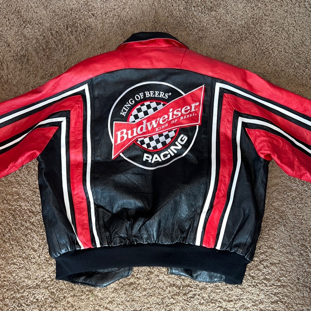 Budweiser Leather Racing Jacket